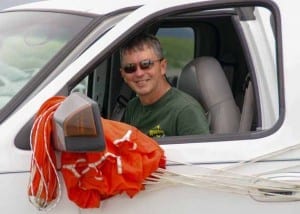 Brad, driving the tow truck!