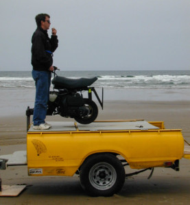 Brad on the Scooter Tow