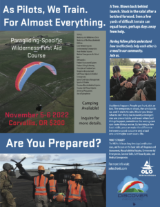 Wilderness First Aid Training.