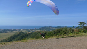 Running into the air