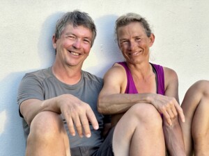 Brad and Maren, enjoying a sunset in Costa Rica after a long day teaching.