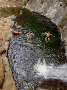 Tour 2, enjoying a good swim on a non flying day.