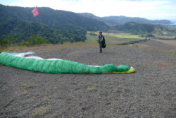 Paraglider Pilot, ready to launch.